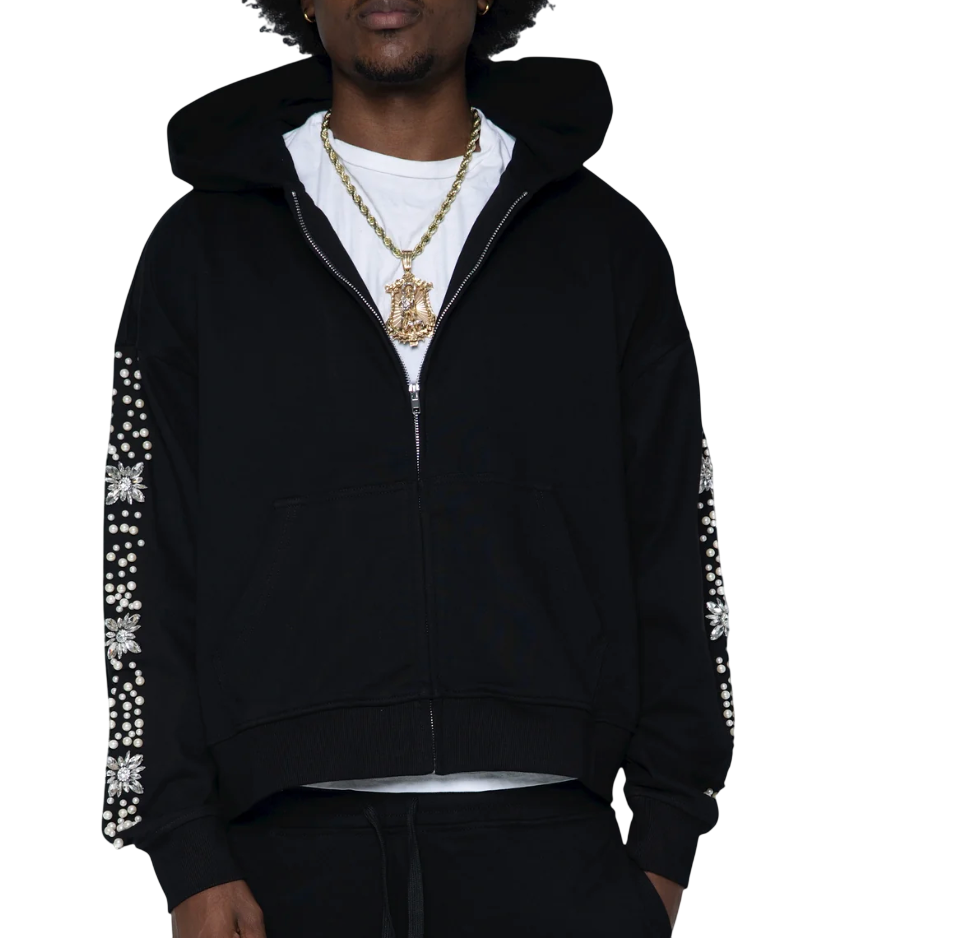 FRATERNAL BLACK WHAT THE PEARL HOODIE