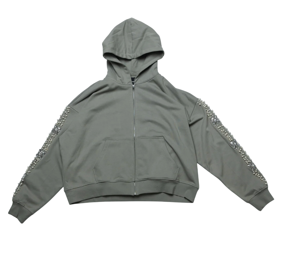 FRATERNAL GREY WHAT THE PEARL HOODIE