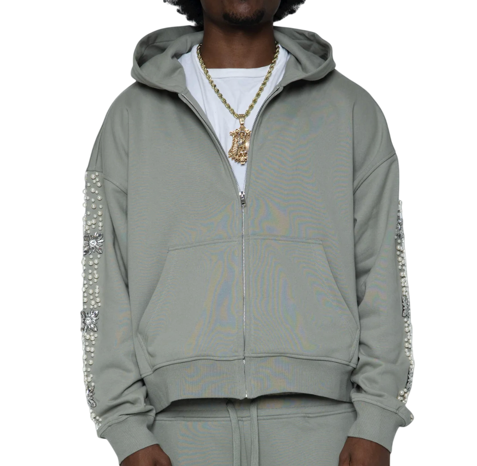 FRATERNAL GREY WHAT THE PEARL HOODIE