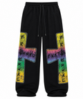 FRATERNAL BLACK BLACK OF FAITH SWEATPANTS