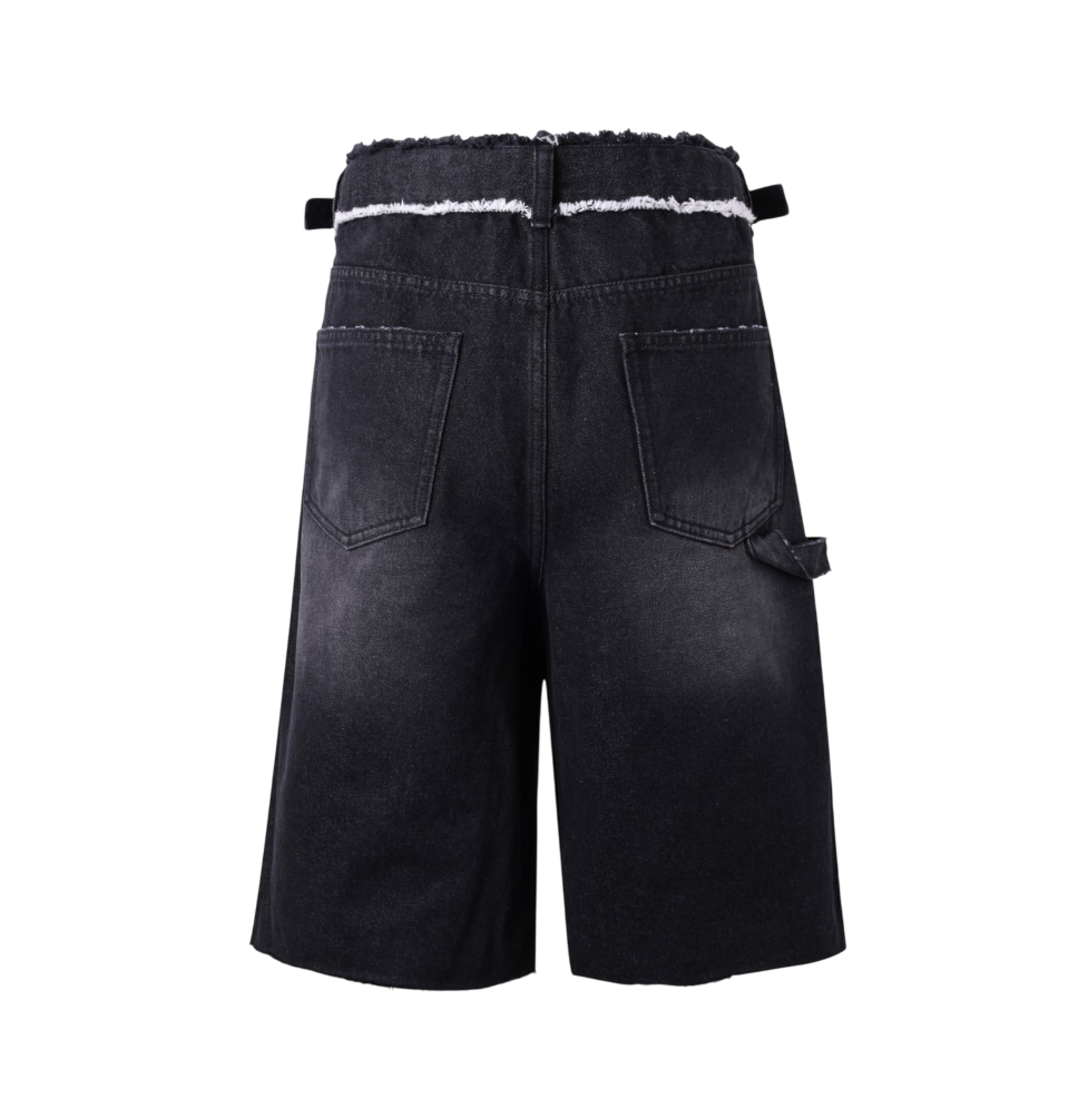 LOST INTRICACY BLACK CARPENTER SHORTS
