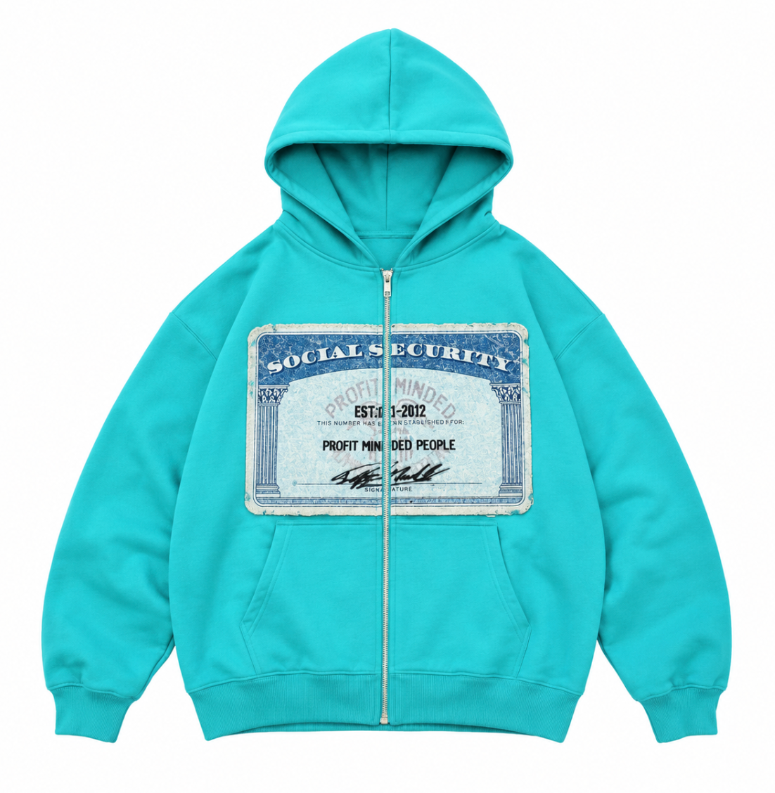 SSN TEAL ZIP UP