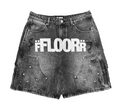 FLOOR BLACK WASH UNIFORM JORTS