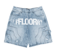 FLOOR BLUE WASH UNIFORM JORTS