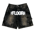 FLOOR BROWN WASH UNIFORM JORTS