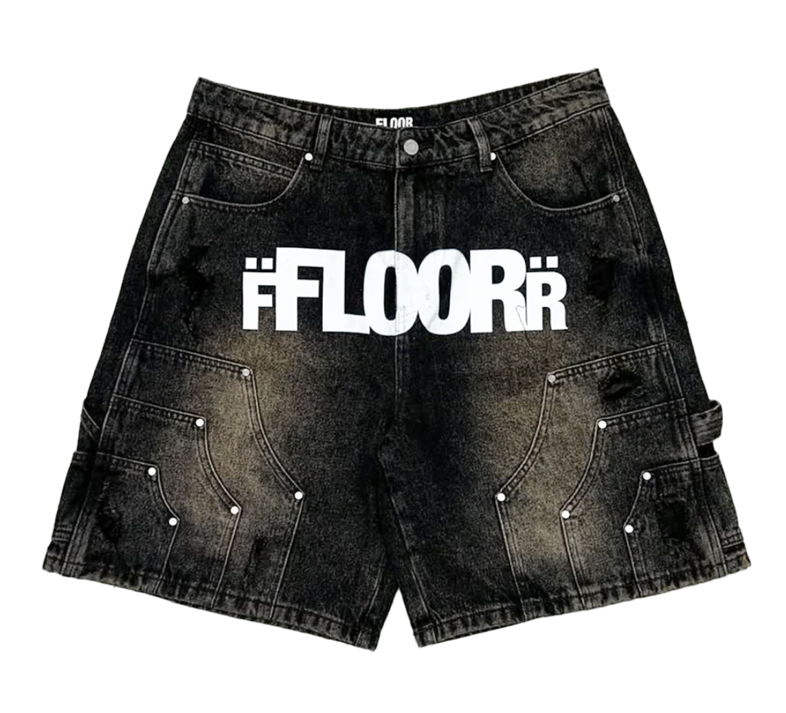 FLOOR BROWN WASH UNIFORM JORTS