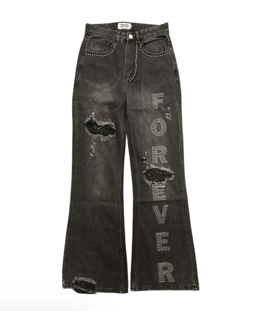 FOREVER DENIM DEEP BLACK JEANS