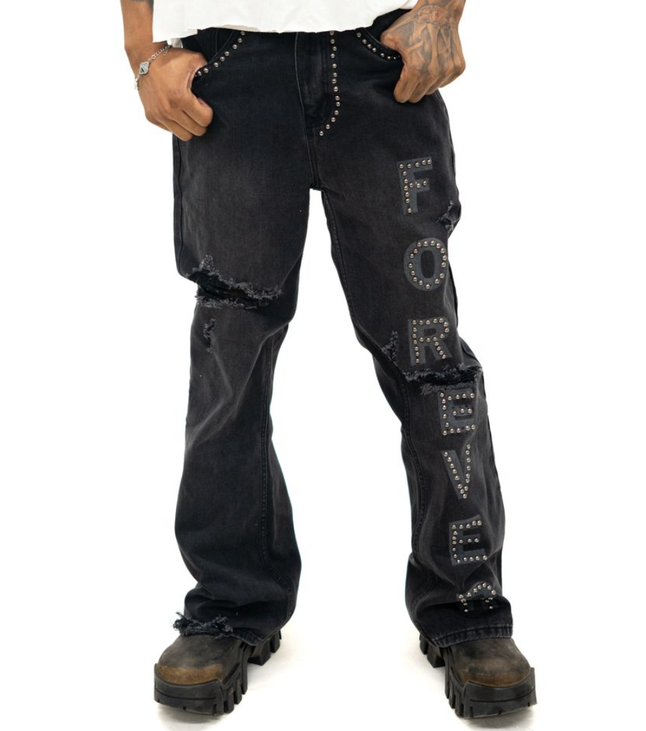 FOREVER DENIM DEEP BLACK JEANS