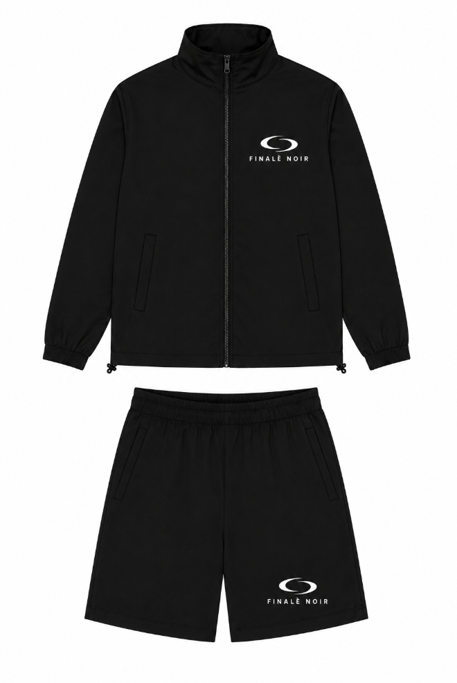 FINALÈ NOIR BLACK NYLON SHORT SET