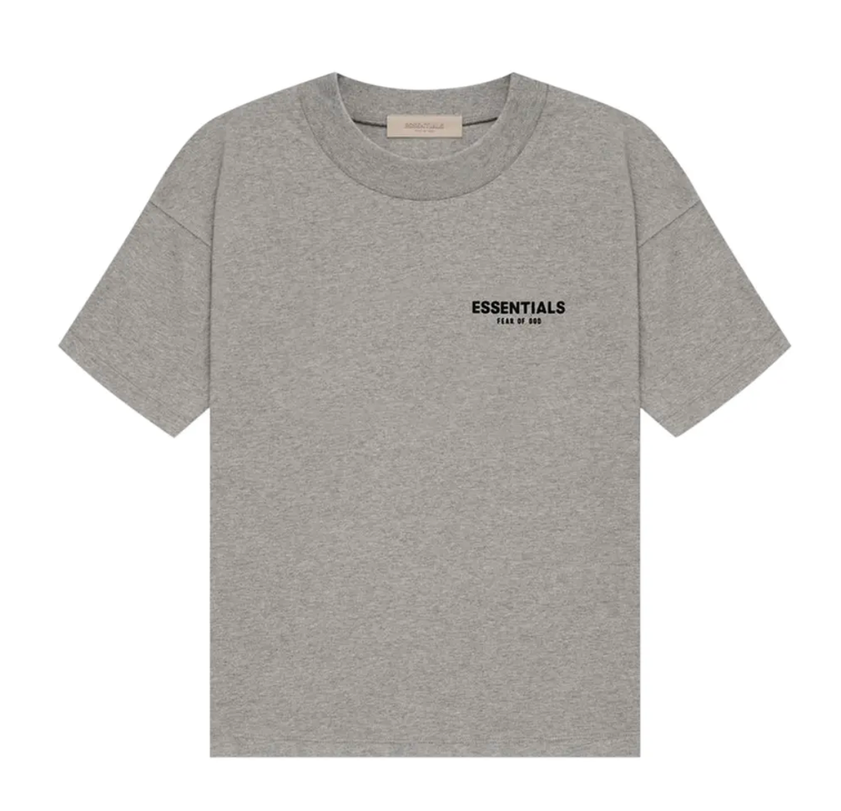 ESSENTIALS DARK OATMEAL TEE