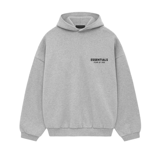 ESSENTIALS LIGHT HEATHER GREY HOODIE