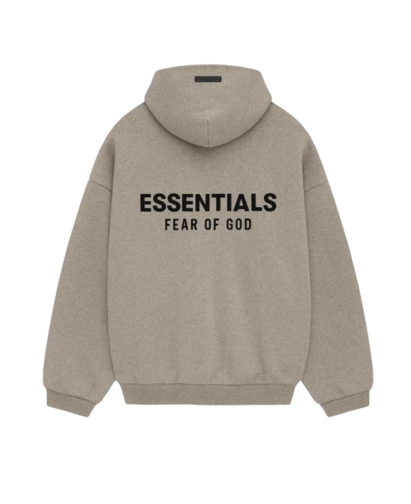 ESSENTIALS HEATHER GREY HOODIE