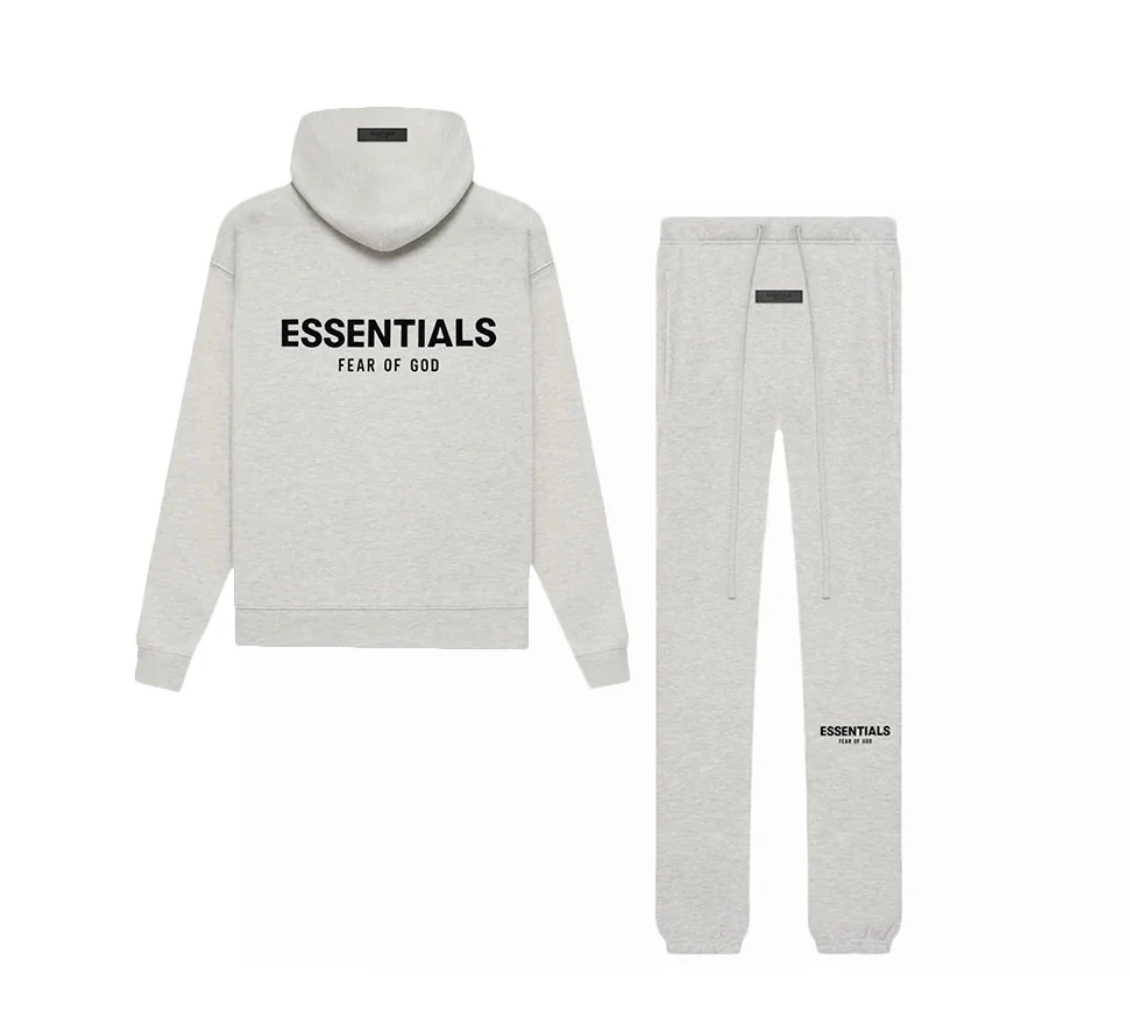 ESSENTIALS LIGHT OATMEAL SWEATSUIT