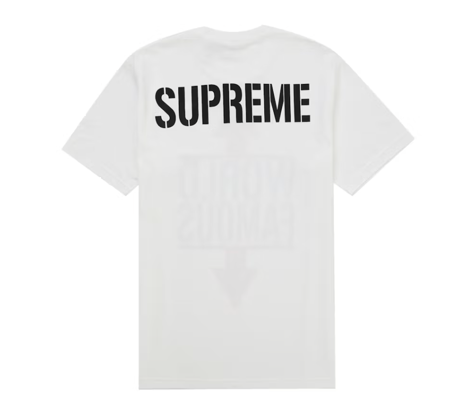 SUPREME WORLD FAMOUS TEE WHITE