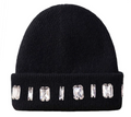 LOUIS CROWN BLACK BEANIE