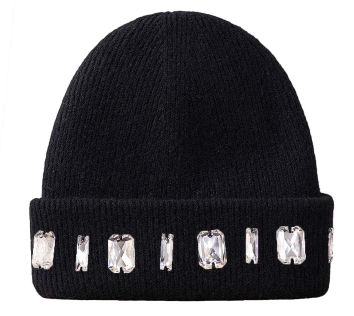 LOUIS CROWN BLACK BEANIE