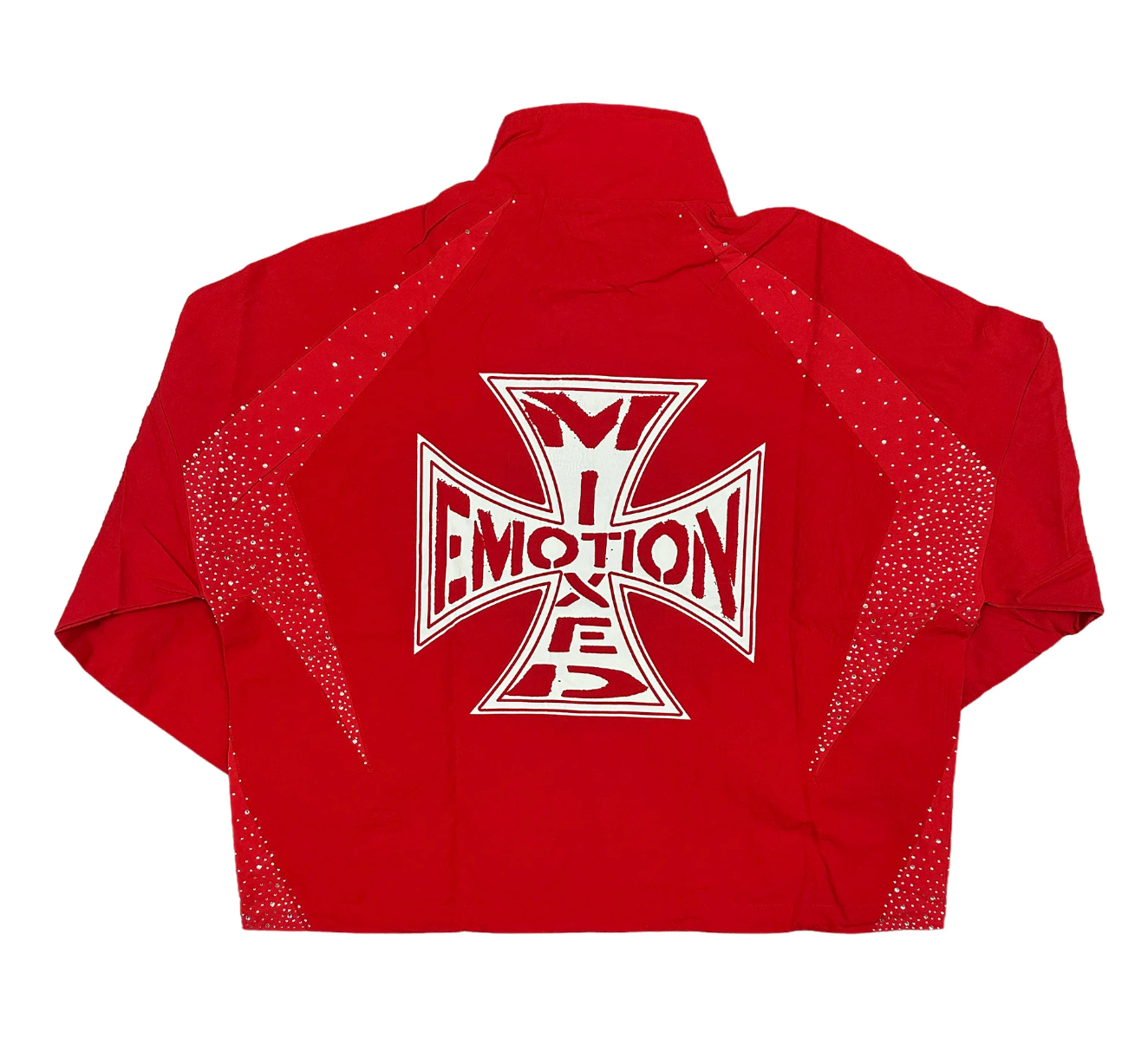 MIXED EMOTION RED CLASSIC NYLON JACKET
