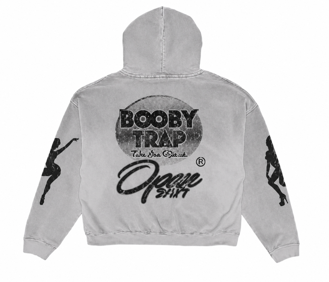 TRIPLE SEVEN TRAP LOGO HOODIE GREY