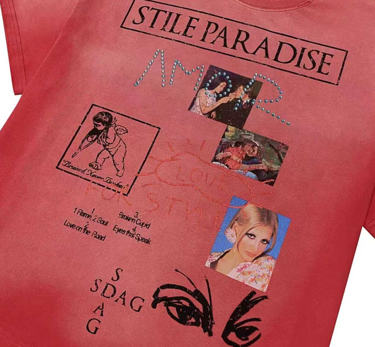 STILE DE AMOR RED PARADISE TEE