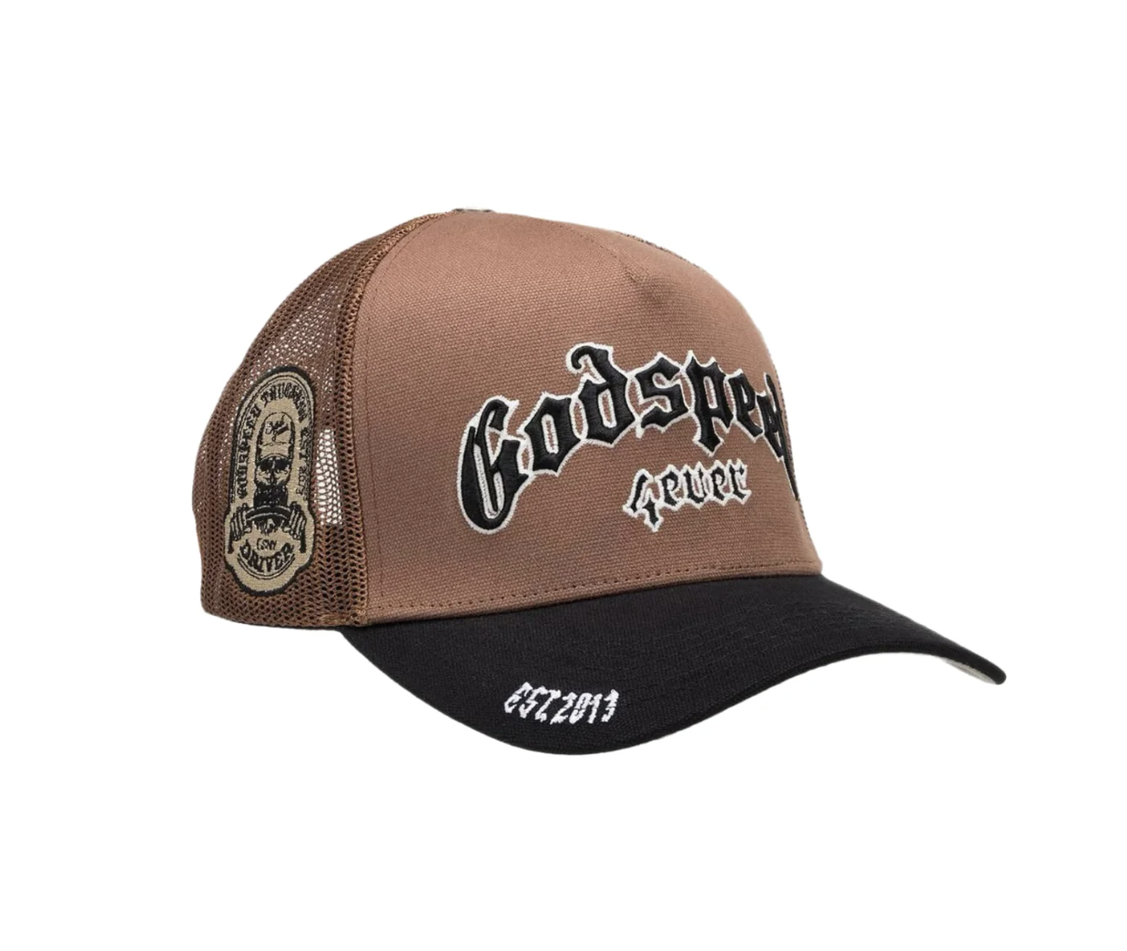 GODSPEED TRUCKER HAT BLACK TAUPE