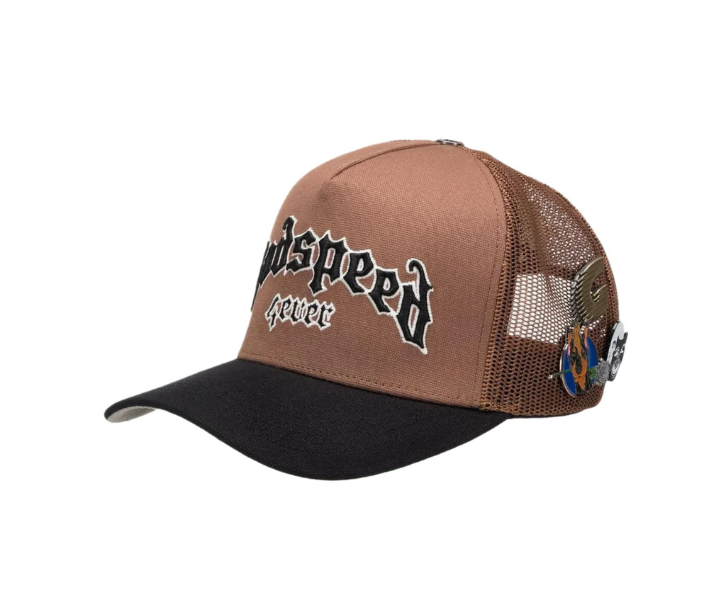 GODSPEED TRUCKER HAT BLACK TAUPE