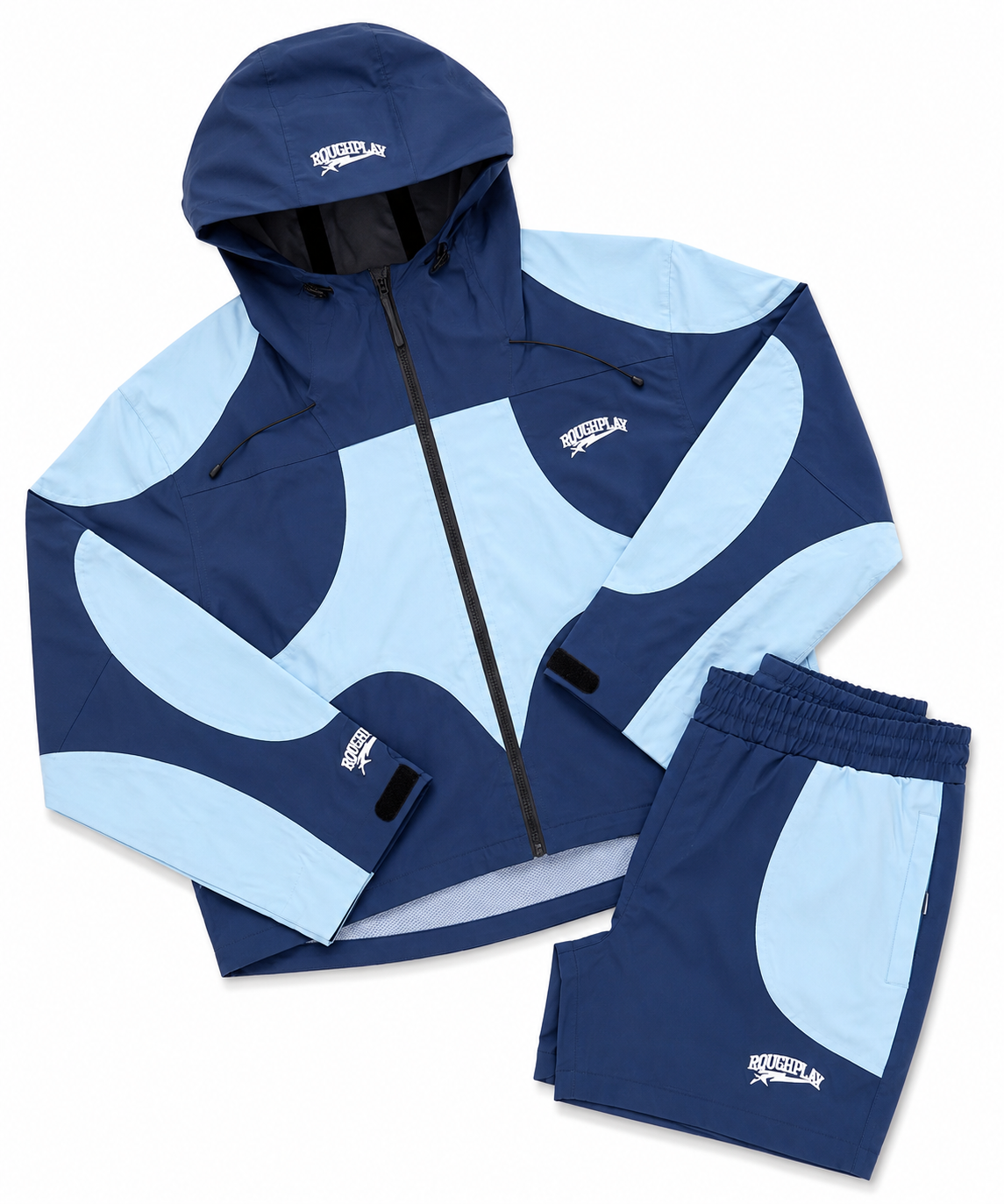 ROUGH PLAY WATER RESISTANT SHORT SET BLUE