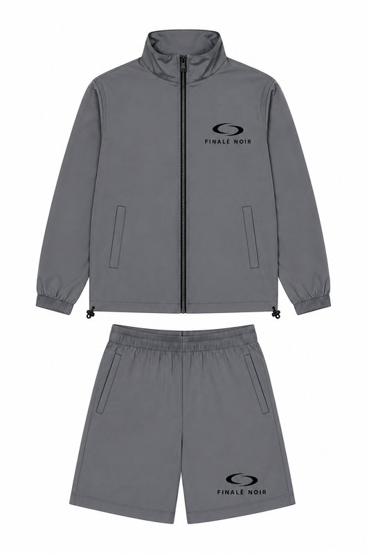 FINALÈ NOIR GREY NYLON SHORT SET